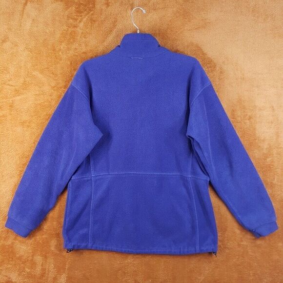 COLUMBIA Womens Jacket Large Blue Zip Up Pockets Classic Logo Vintage - Picture 5 of 6